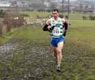 Leader and eventual winner Philip Hinch (Tipton Harriers), BMAF Cross Country, Herrington, Sunderland.